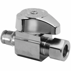 Best Pirce ⭐ Legend Valve & Fitting T-596NL 5/8 x 1/4 in. OD Tube Lever Straight Supply Stop Valve in Chrome Plated 🎁