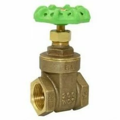 Outlet 🥰 Matco-Norca 514LF 3/8 in. Brass and Cast Iron Full Port Threaded Gate Valve 🧨